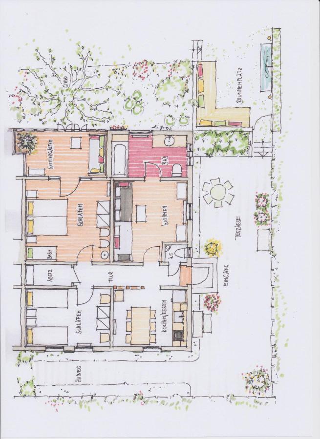 Ferienwohnung im Fachwerkhof 'Haus in Bewegung' Seelscheid Exterior foto